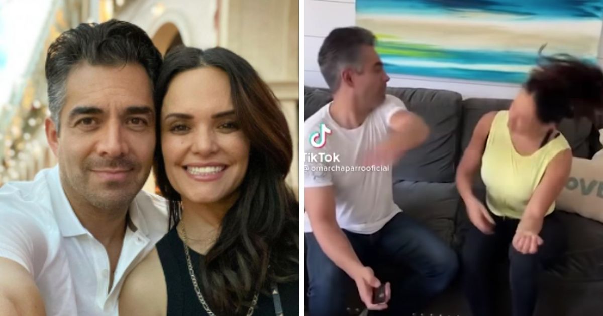 Critican a Omar Chaparro y a su esposa por ‘agredirse’ en TikTok