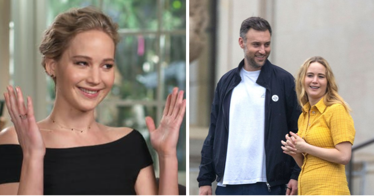 Jennifer Lawrence está esperando a su primer bebé; fue captada en foto