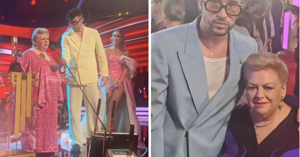 Paquita la del Barrio llama “inútil” a Bad Bunny durante entrega de premios