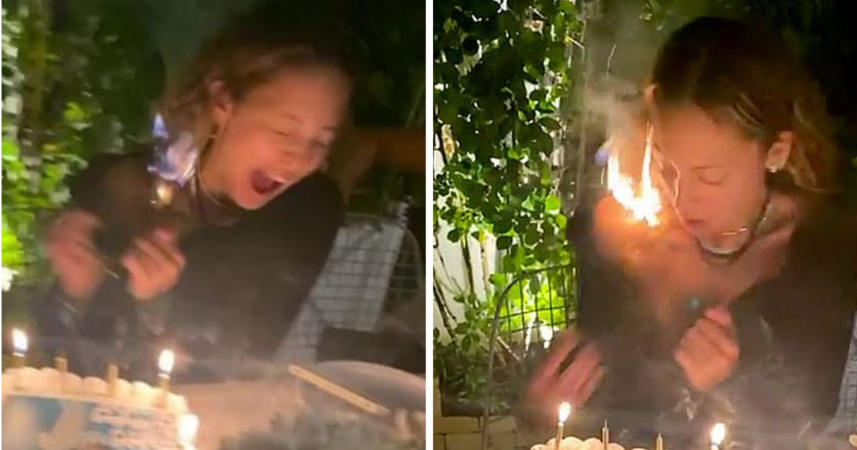 Se incendia el cabello de Nicole Richie tras soplar velas de su pastel