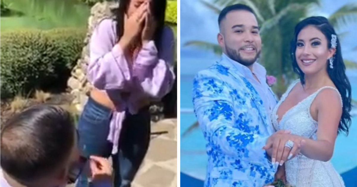 Novios que protagonizaron video viral se casaron