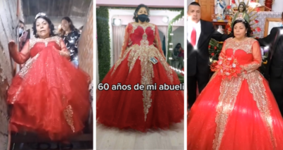 ¡Con todo y vals! Abuelita celebra sus XV soñados a los 60 años