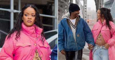 Rihanna presume embarazo de su primer hijo junto a A$AP Rocky