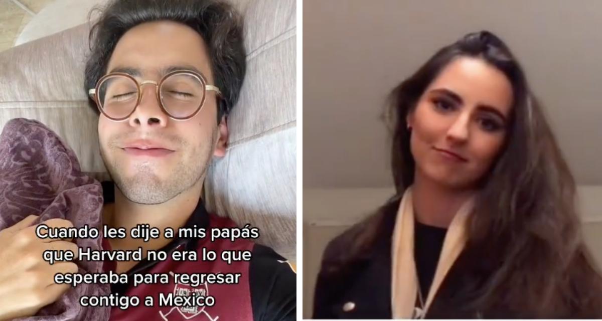 TikToker mexicano confiesa haber dejado Havard por su exnovia; mujer responde