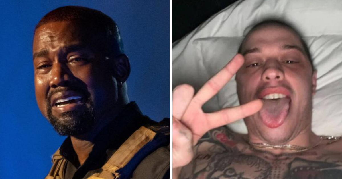 “En la cama con tu mujer”: Pete Davidson manda polémica foto a Kanye West