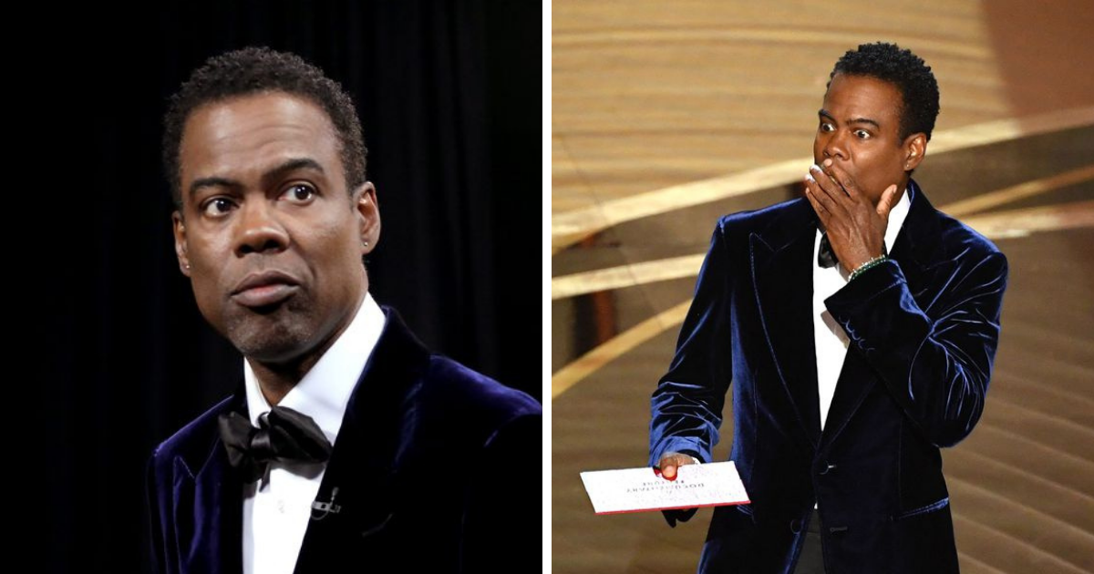 Video viral muestra la reacción de Chris Rock  justo después de recibir el golpe de Will Smith