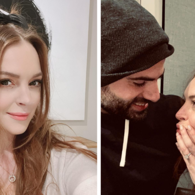 Con tierna foto, Lindsay Lohan celebra compromiso con Bader Shammas