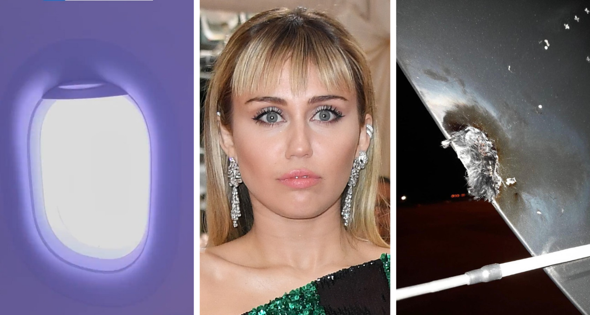 Miley Cyrus preocupa a sus fans tras aterrizar de emergencia ¡La alcanzó un rayo!