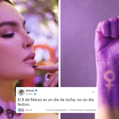 Belinda recuerda la lucha de la mujer con mensaje en redes sociales