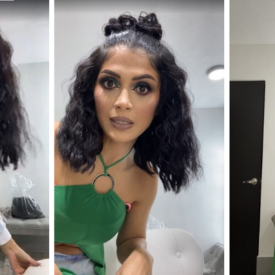 Kimberly Flores sorprende en redes sociales tras cambiarse de ropa con la cámara prendida