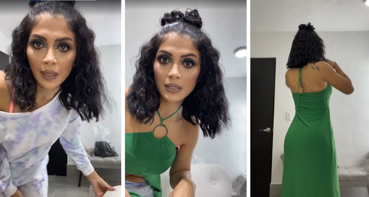 Kimberly Flores sorprende en redes sociales tras cambiarse de ropa con la cámara prendida