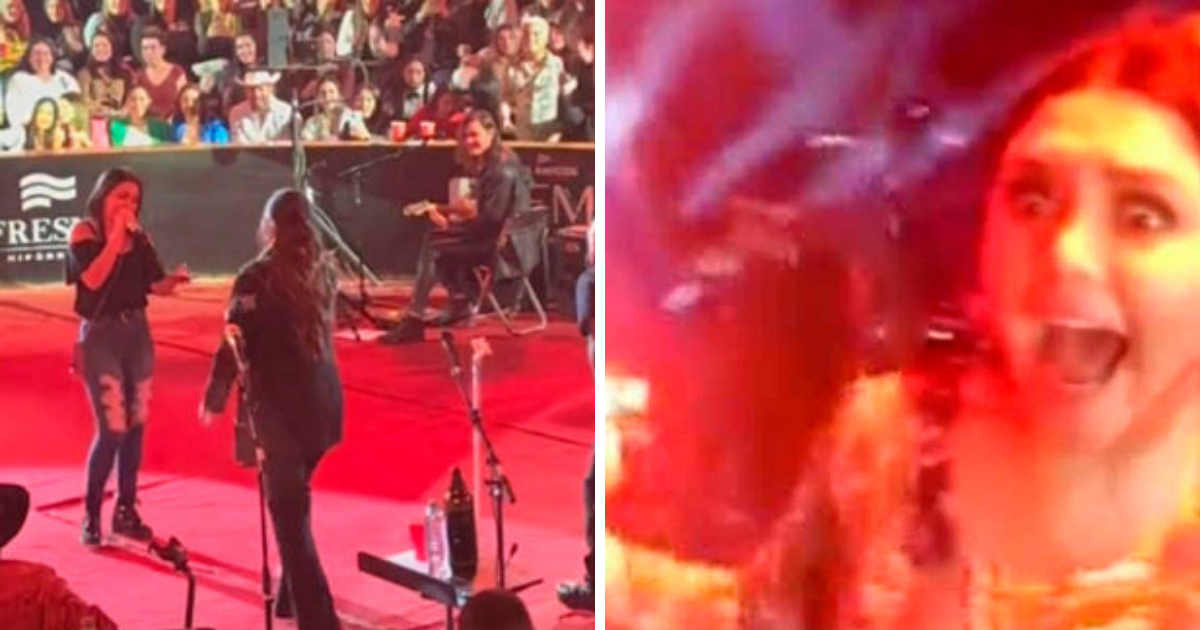 ¿Le robó el show? Fan de Yuridia le arrebata el micrófono en pleno concierto