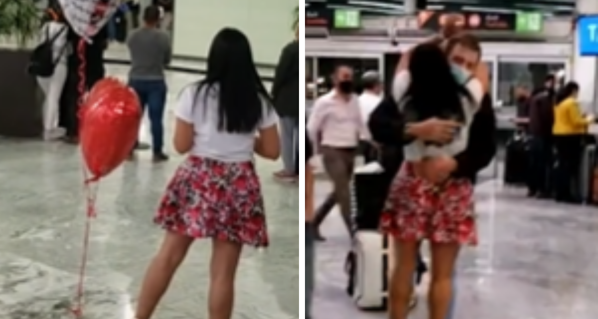 Joven va al aeropuerto a recoger a su novio que conoció por internet; no la reconoce