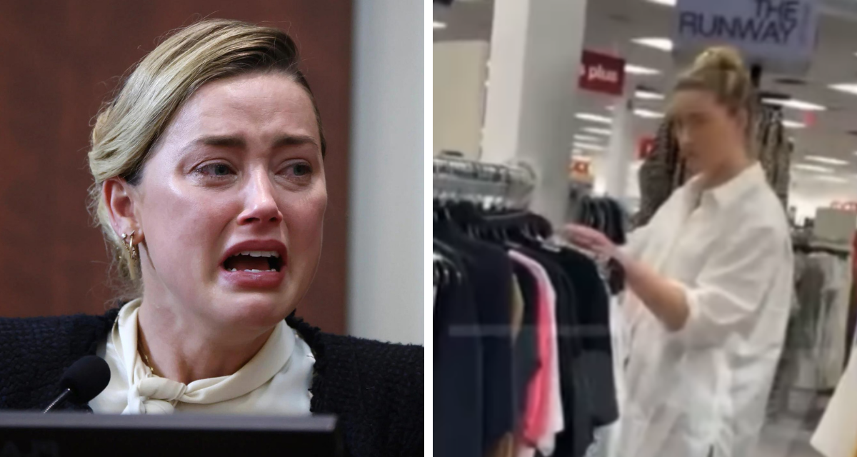 Tras perder demanda, Amber Heard es captada comprando ropa en tienda de bajo costo