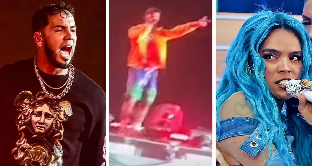 “Tonta de peluca azul”: Anuel explota contra fan durante concierto; usuarios aseguran indirecta a Karol G