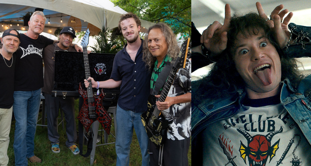 Eddie Munson conoce a Metallica; Joseph Quinn se reúne con la banda en Lollapalooza