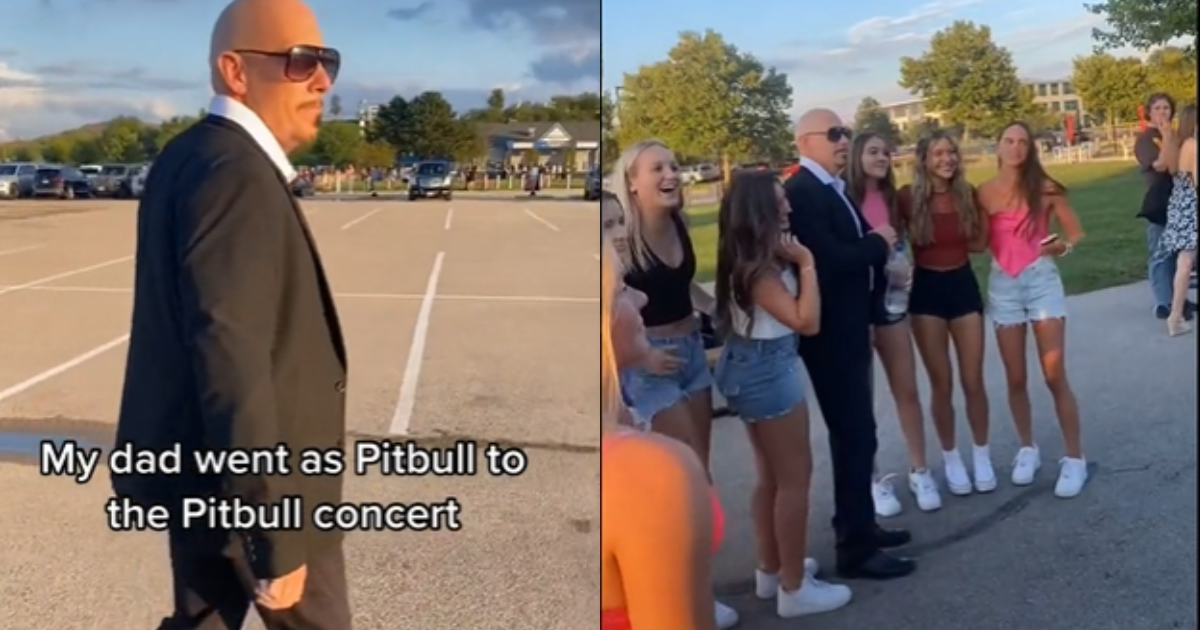 Señor se disfraza de Pitbull para ir al concierto del cantante y fans lo confunden con el original
