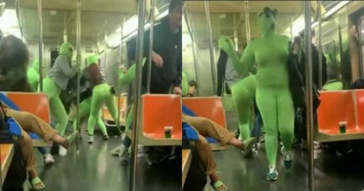Mujeres ‘extraterrestres’ perturban a pasajeros en metro de Nueva York