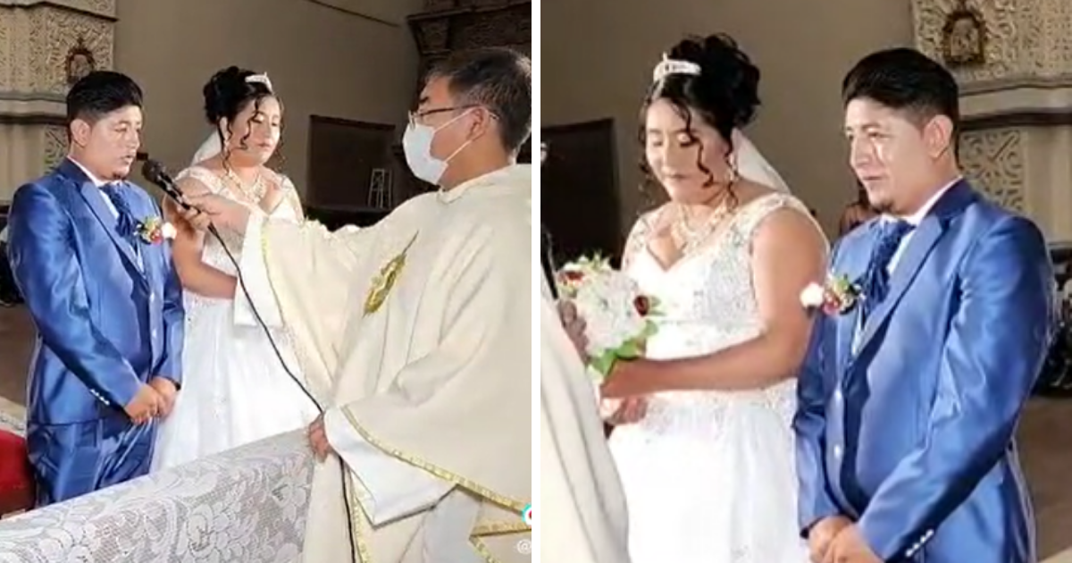 Novio revela en plena misa que no quiere casarse, pero el cura lo obliga