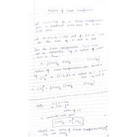 Matrix of Linear Transformation Complex Variables and Linear Algebra-BMAT201L