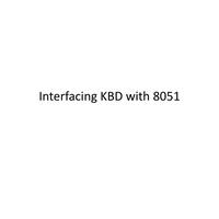 27 Interfacing KBD Module 5 Microprocessors and Microcontrollers-BECE204L