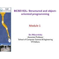 Introduction Structured and Object-Oriented Programming-BCSE102L