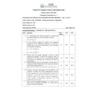 Design and Analysis of Algorithms