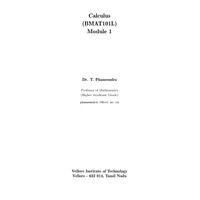 Solids of Revolution 1.6 Calculus-BMAT101L