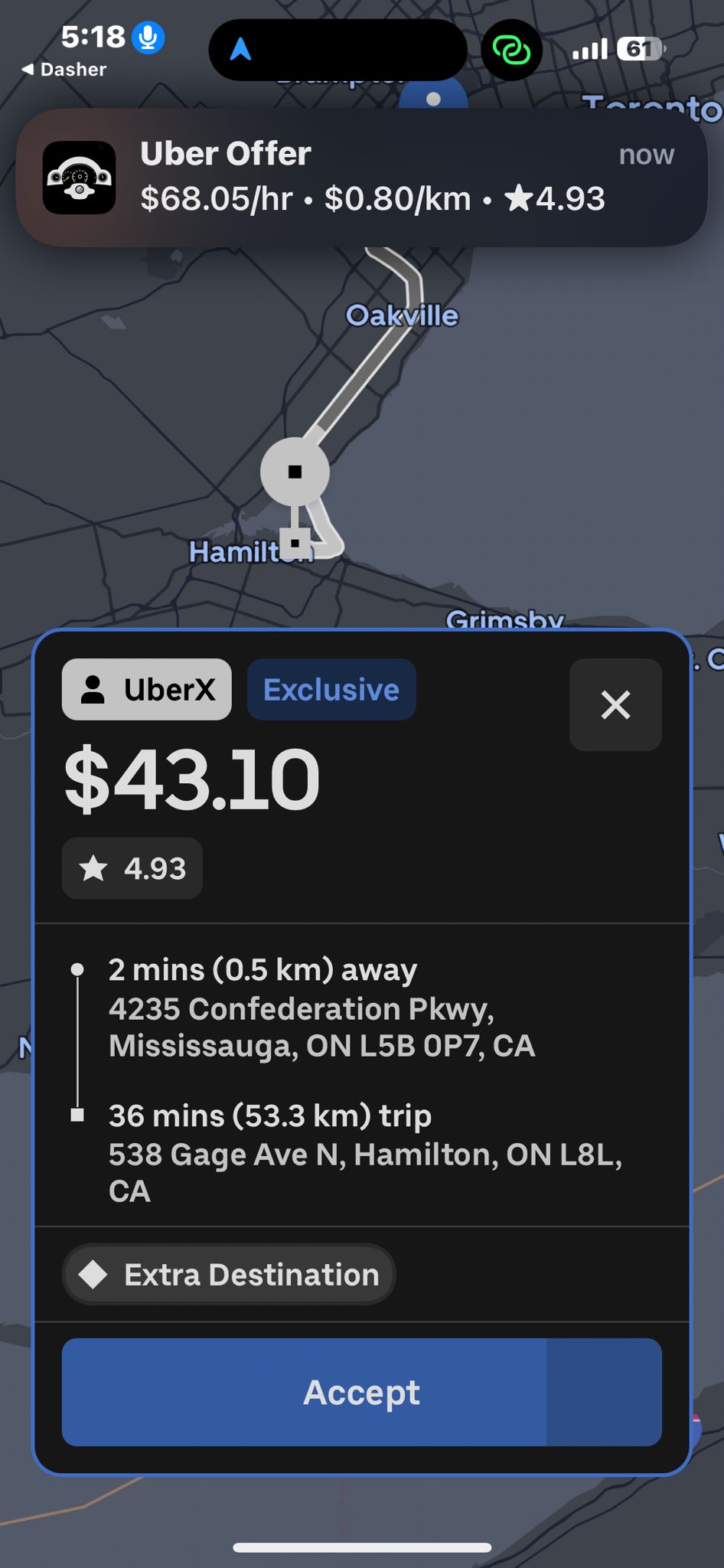Smarter App iOS Uber Offer