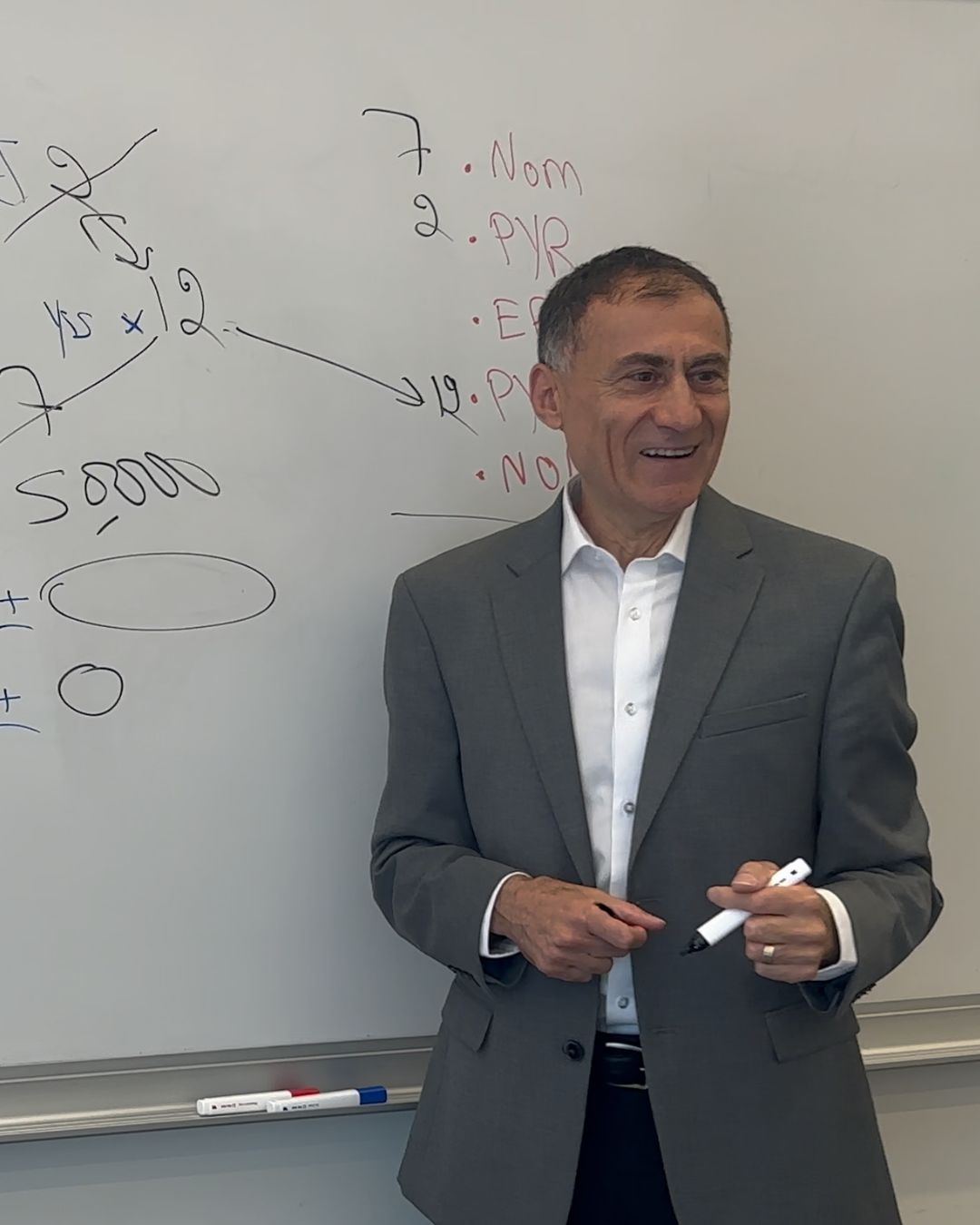 Instructor teaching BC real estate course materials