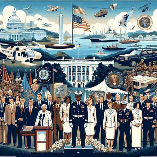 Flying The Flag Of The United States At Full-Staff On Inauguration Day