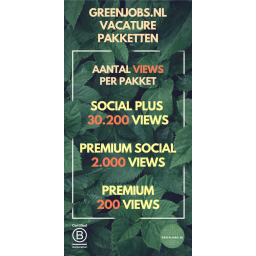 Greenjobs.nl views per vacaturepakket