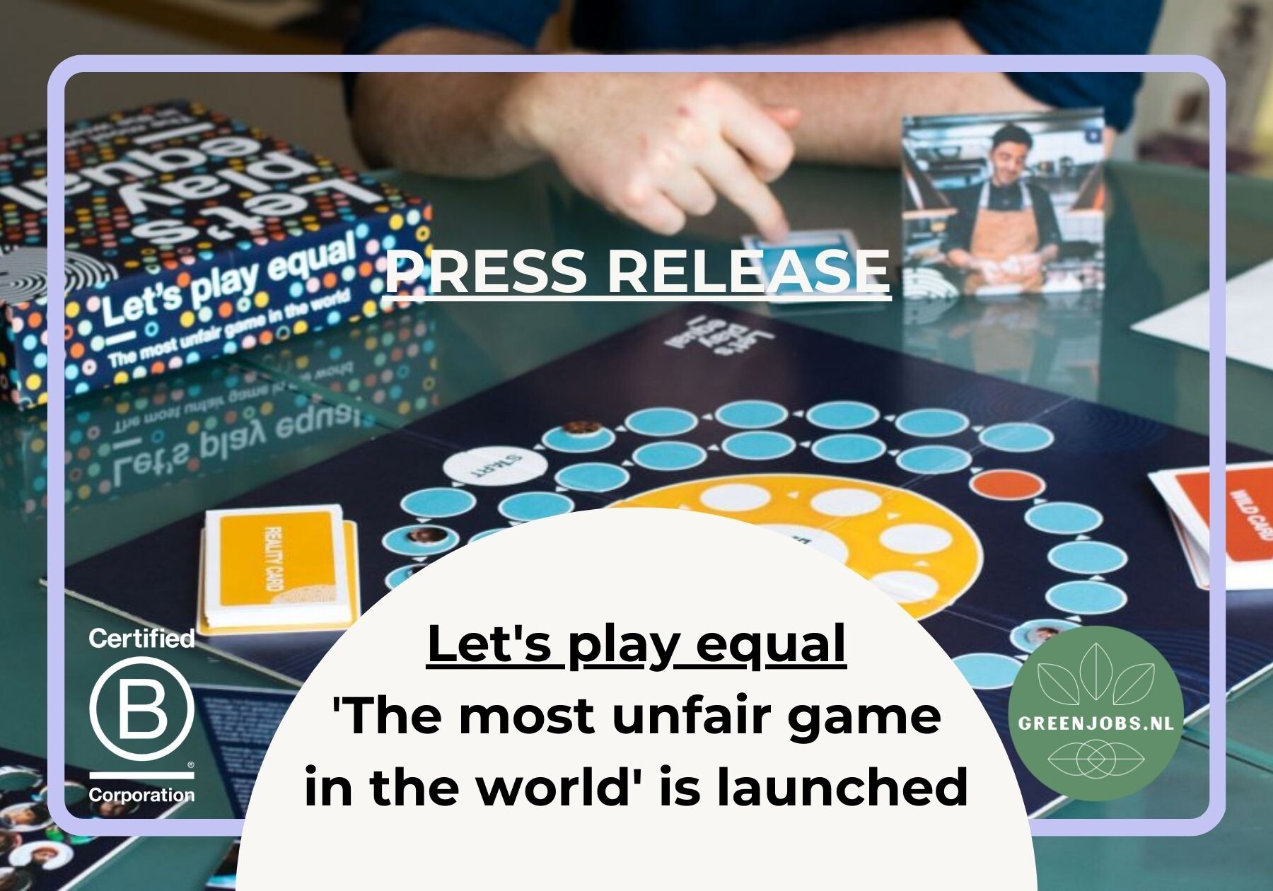 Press release: 'Let's Play Equal: The most unfair game in the world' is launched