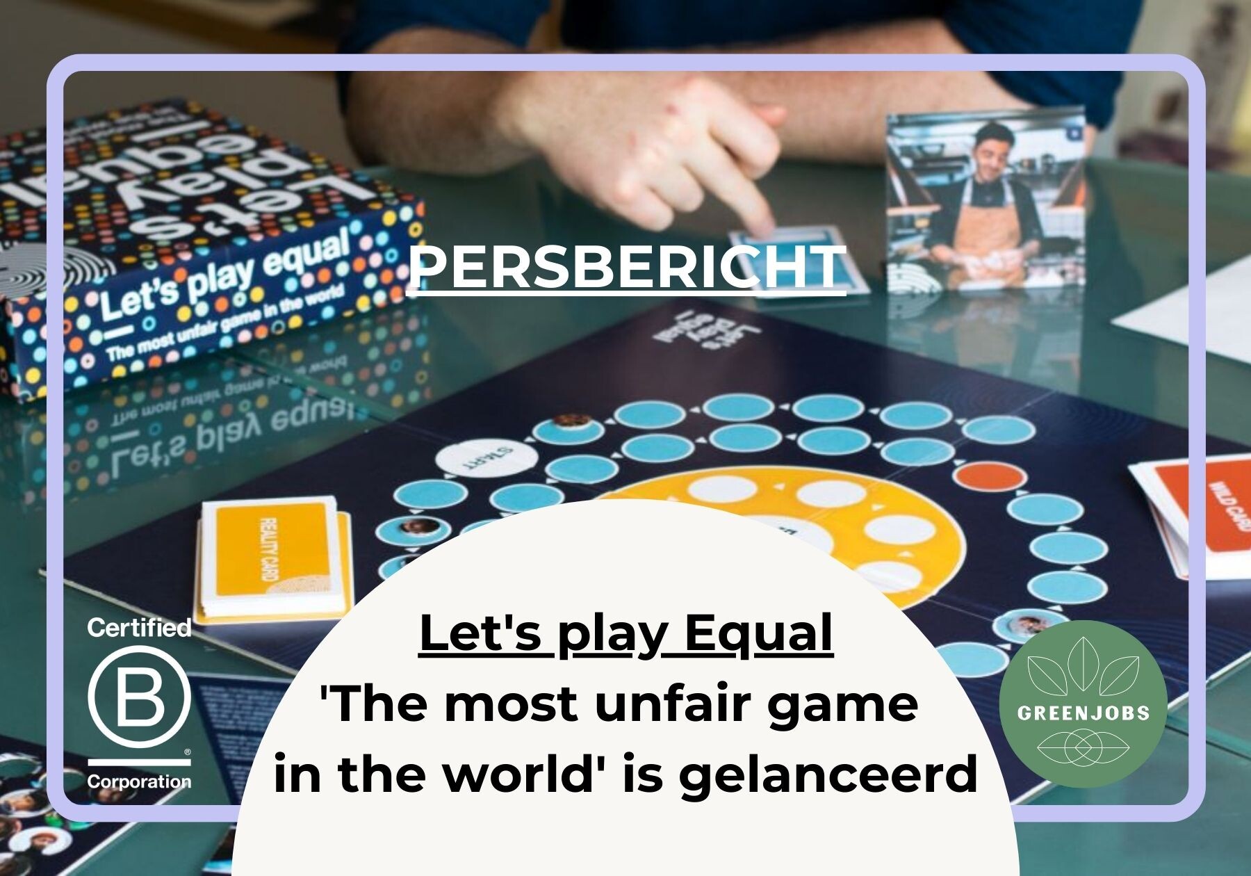 Persbericht: 'Let's Play Equal: The most unfair game in the world' is gelanceerd