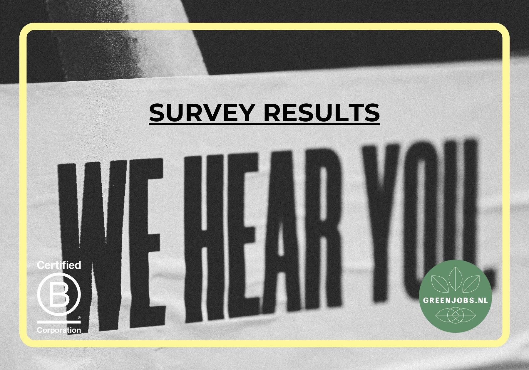 Survey results - Positive opinions again about Greenjobs.nl!