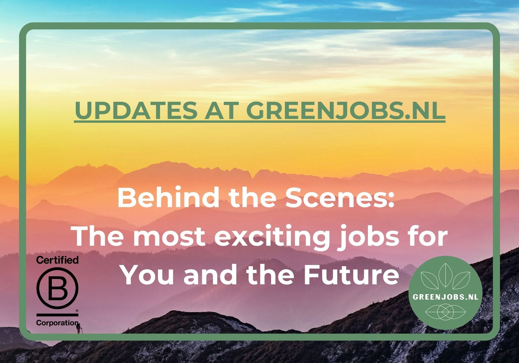 Greenjobs.nl - The most exciting jobs for you ánd the future