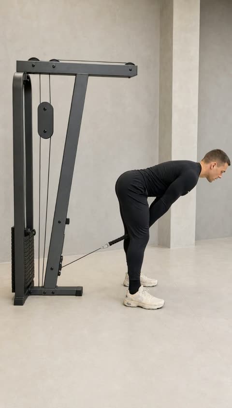 Cable Pull-Through exercise demonstration
