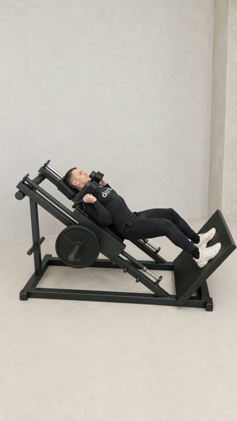 Hack Squat exercise demonstration
