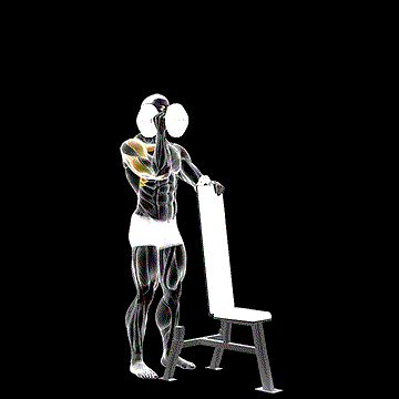 Dumbbell Standing One-Arm Palm-In Press demonstration