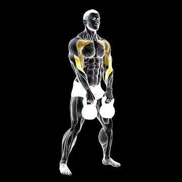 Kettlebell Double Alternating Hang Clean demonstration
