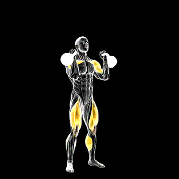 Kettlebell Thruster demonstration