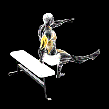 One-Arm Dip demonstration