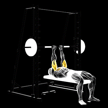 Smith Close-Grip Bench Press demonstration