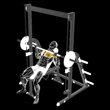 Smith Incline Bench Press demonstration