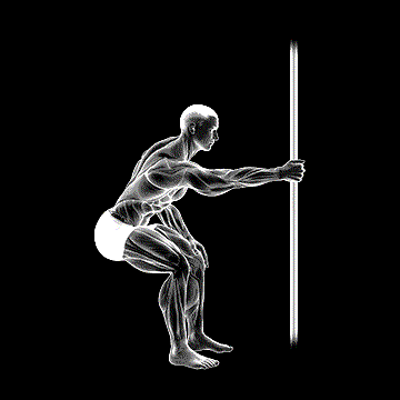 Fixed-Bar Back Stretch demonstration