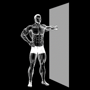 Standing One-Arm Chest Stretch demonstration