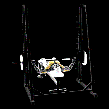 Smith Wide-Grip Bench Press demonstration