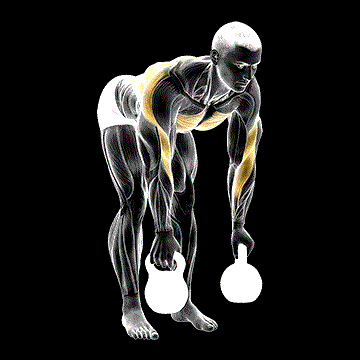 Kettlebell Two-Arm Row demonstration