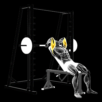 Smith Incline Tricep Extension demonstration