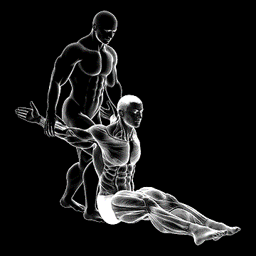 Assisted Seated Chest Stretch demonstration